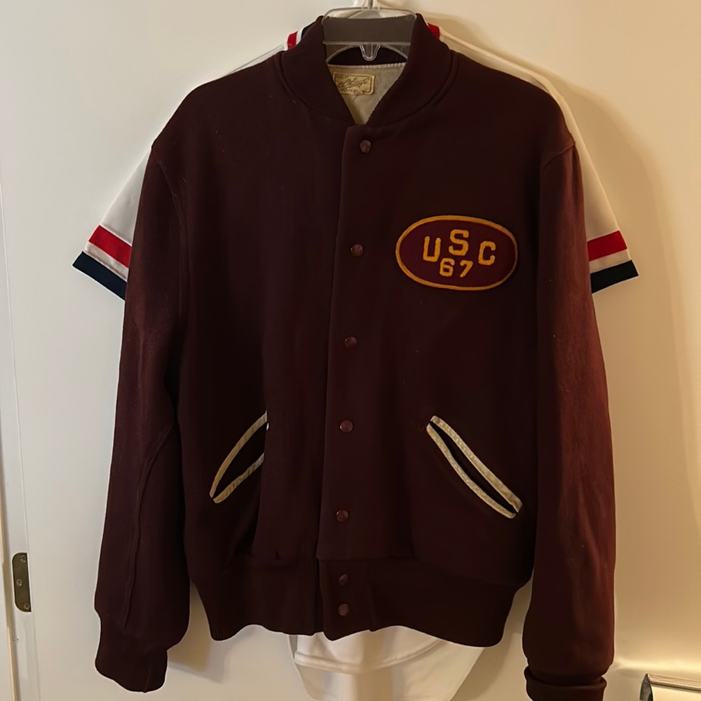Vintage 1967 USC letterman jacket